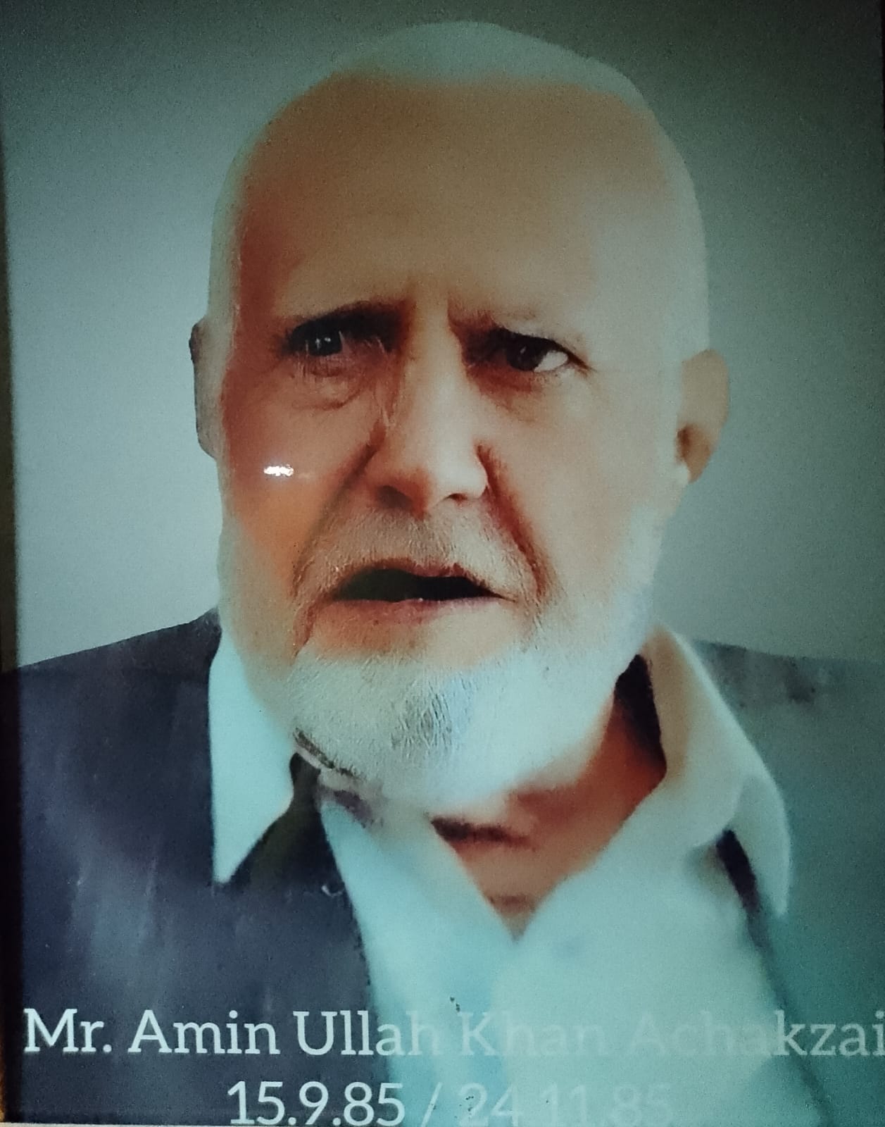 Mr. Aminullah Khan Achakzai